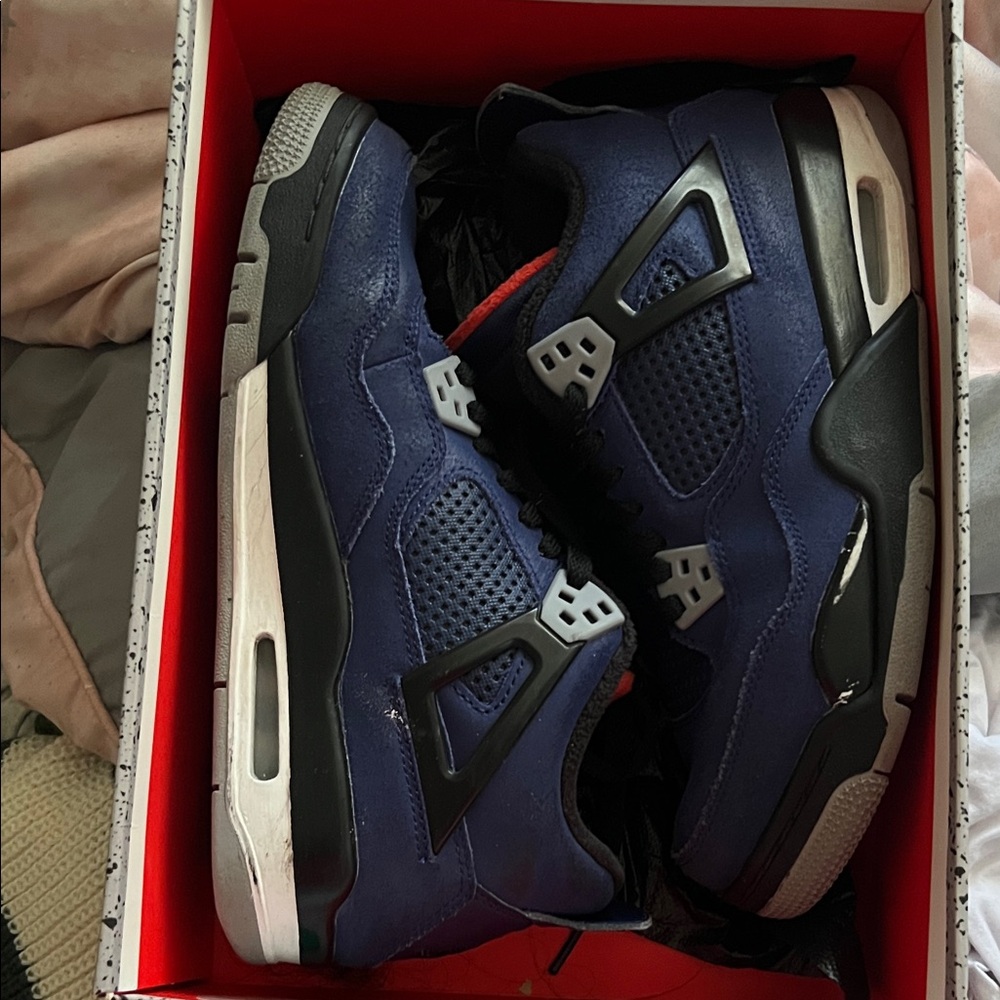 Jordan Navy and Black Sneakers
